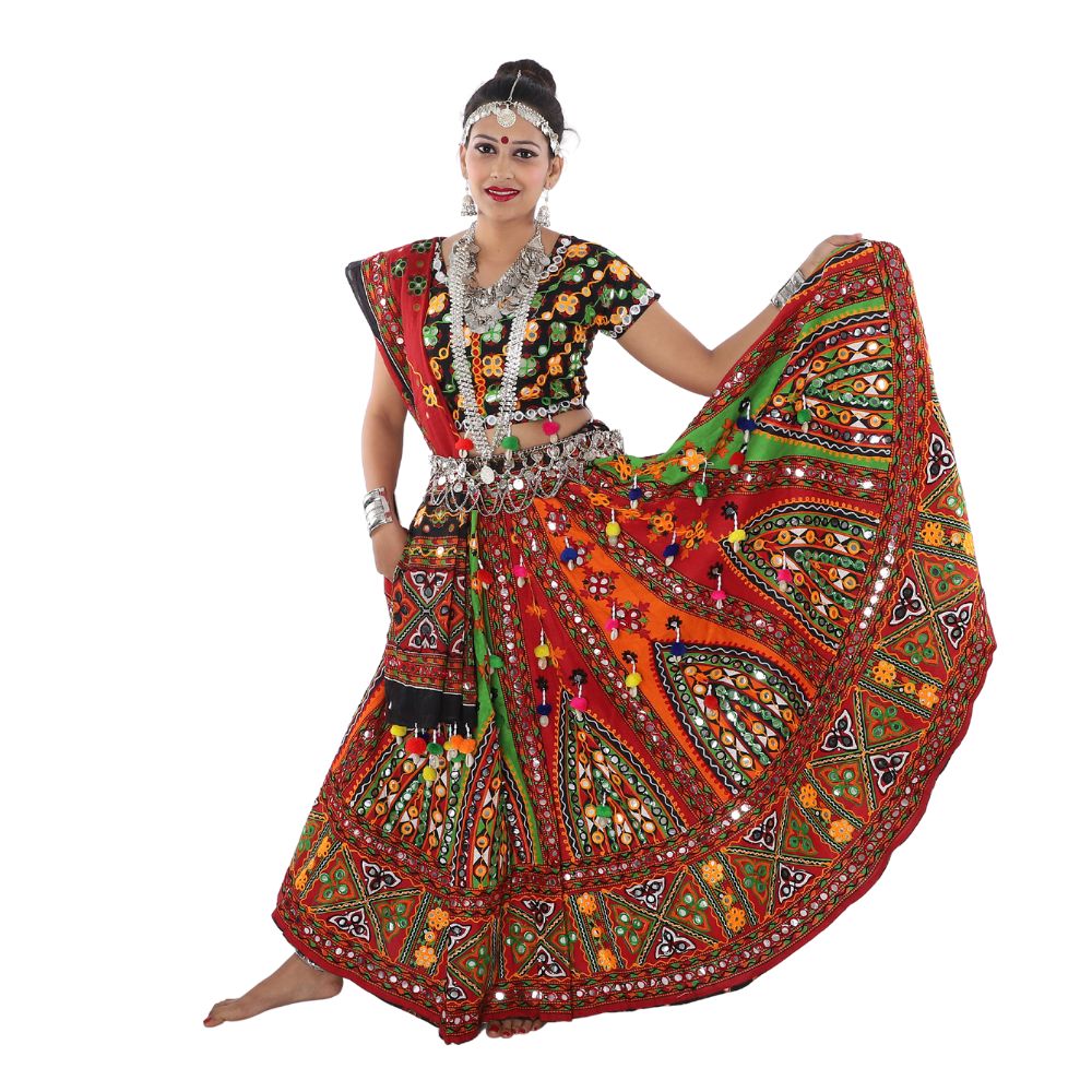 Navratri Chaniya Choli Fancy Dress Costume Red
