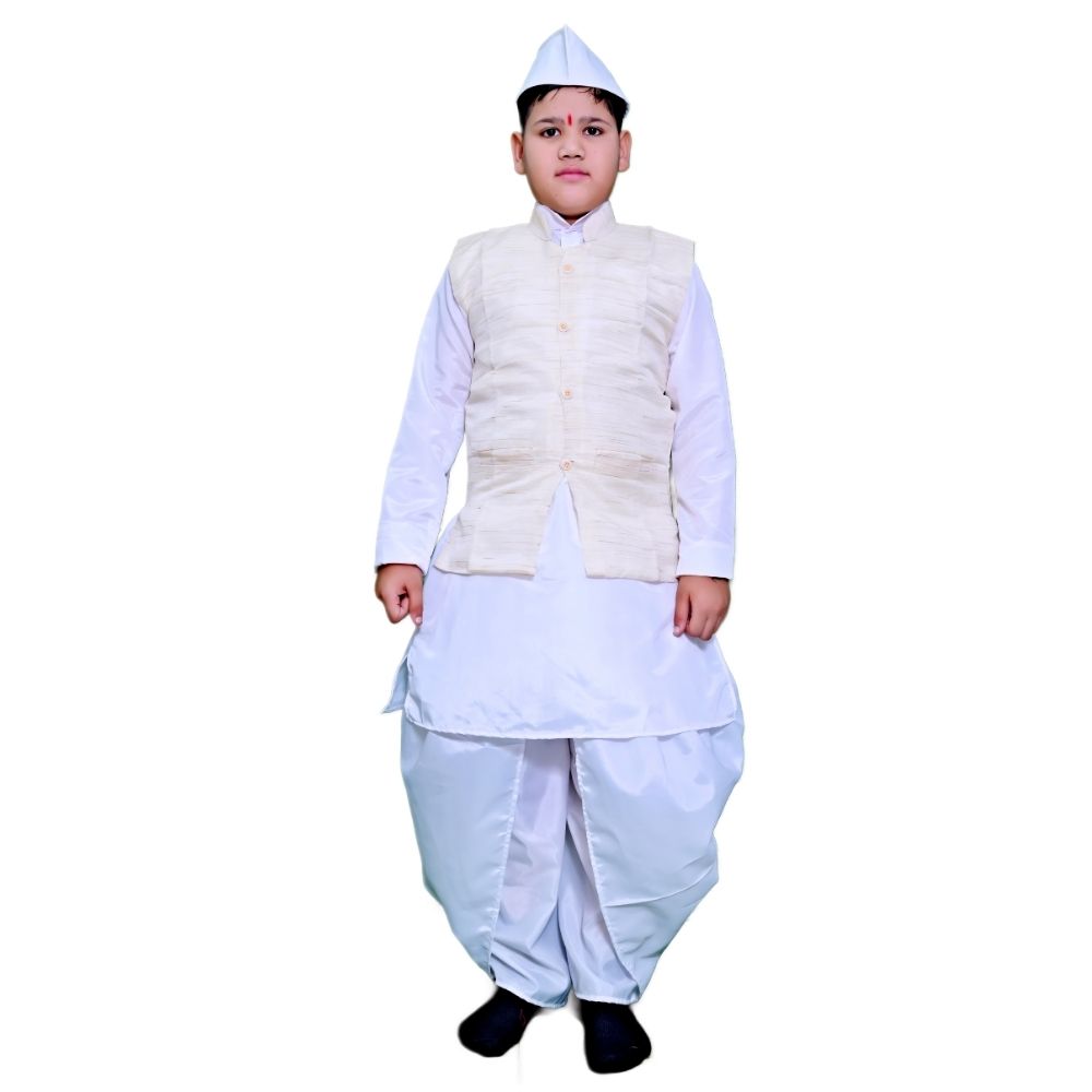Lal Bahadur Shastri Fancy Dress – White & Khadi