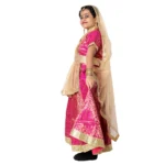 Kathak Dance Fancy Dress Costume Magenta & Golden