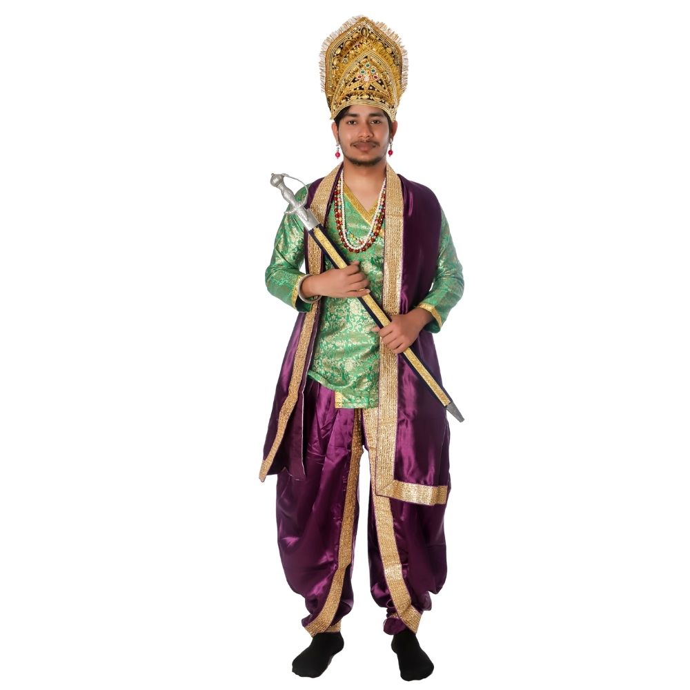 347 Hindu King Fancy Dress Costume