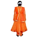 Anarkali Style Kathak Dance Dress in Orange
