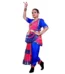 Bharatanatyam Dance Dress in Blue & Magenta