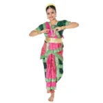 Bharatanatyam Dance Dress in Pink & Green