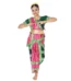 Bharatanatyam Dance Dress in Pink & Green