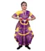 Bharatanatyam Dance Dress in Yellow & Purple