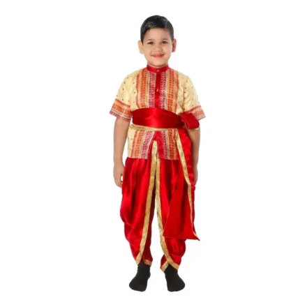 Bihu Folk Dance Fancy Dress Costume For Boys