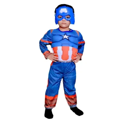Captain America Fancy Dress Costume For Boys