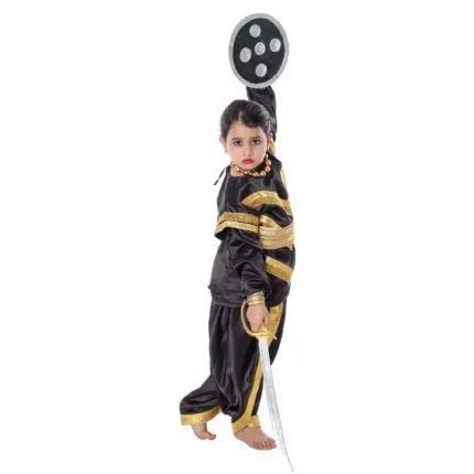 Chhau Dance Costume Black And Golden Color