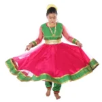 Classical Kathak Dance Anarkali Costume Pink