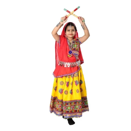 Gujarati Garba Dance Chaniya Choli Fancy Dress Costume
