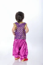 Indo Western Fancy Dress for Boys in Pink & Purple