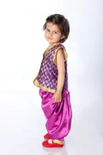 Indo Western Fancy Dress for Boys in Pink & Purple