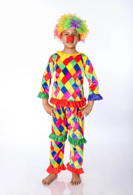 Colourful Joker Fancy Dress Costume