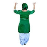 Kashmiri Dance Fancy Dress for Girls Green