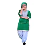 Kashmiri Dance Fancy Dress for Girls Green