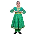 Kathak Dance Dress Anarkali Green