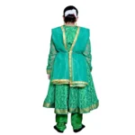 Kathak Dance Dress Anarkali Green