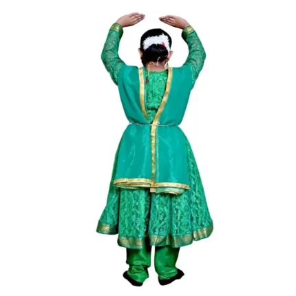 Kathak Dance Dress Anarkali Green