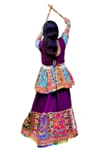 Koti Style Garba Lehenga Dance Costume