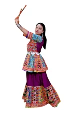 Koti Style Garba Lehenga Dance Costume