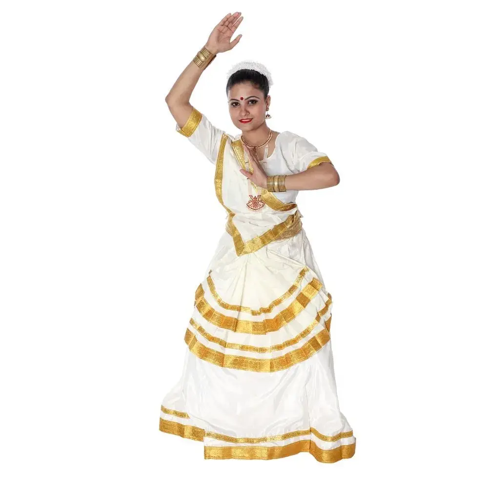 Mohiniyattam Dance Fancy Dress Costume for Girls Mohiniyattam Dance Fancy Dress Costume for Girls