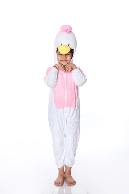 Pink Donald Duck Fancy Dress Costume