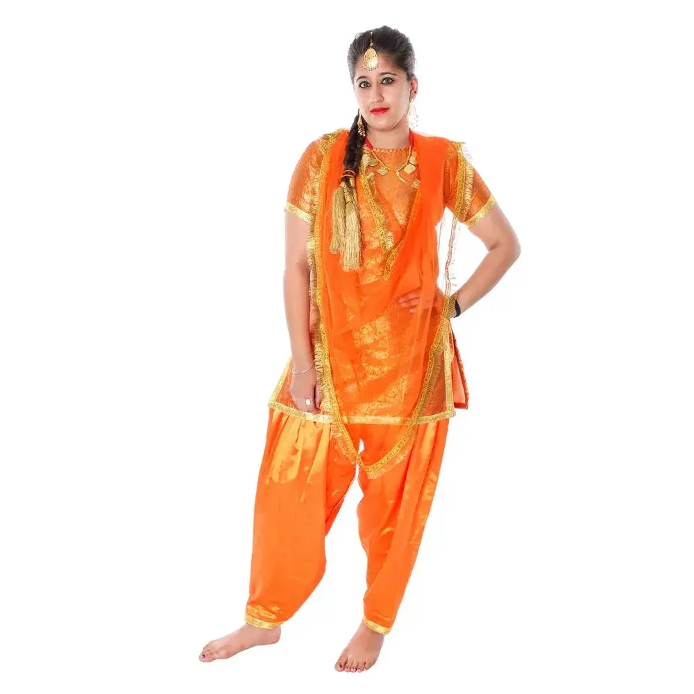 Punjabi Giddha Fancy Dress Costume Front Punjabi Giddha Fancy Dress Costume