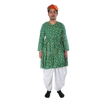 Rajasthani Dance Fancy Dress Costume For Boy