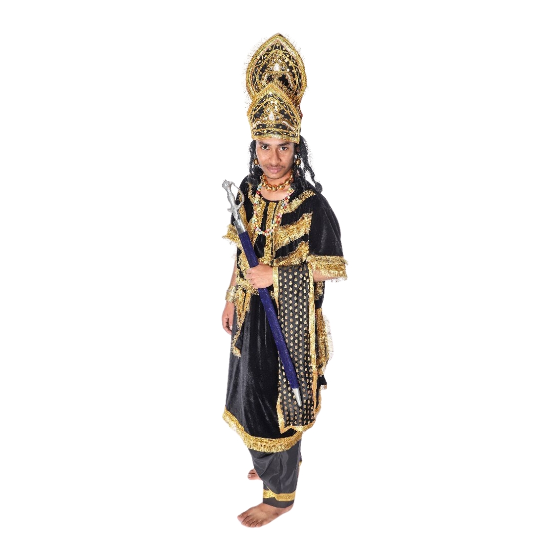 Ravan Fancy Dress Costume in Black Ravan Fancy Dress Costume in Black