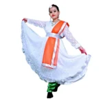 Tiranga Colour Anarkali Fancy Dress Costume