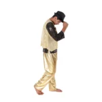 Western Dance Dress for Boys Golden & Black