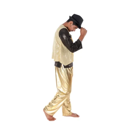 Western Dance Dress for Boys Golden & Black
