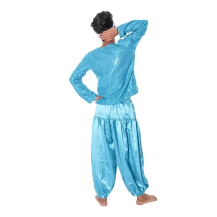 Western Dance Dress for Boys in Firozi & White
