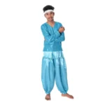 Western Dance Dress for Boys in Firozi & White