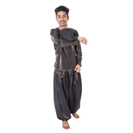 Western Dance Fancy Dress Costume For Boys Black