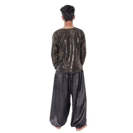 Western Dance Fancy Dress Costume For Boys Black