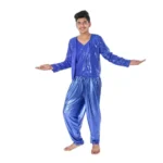 Western Dance Fancy Dress Costume For Boys Blue