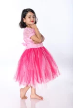 Western Dance Frock Fancy Dress Pink
