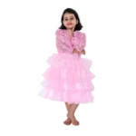 Western Dance Frock Fancy Dress Costume Baby Pink