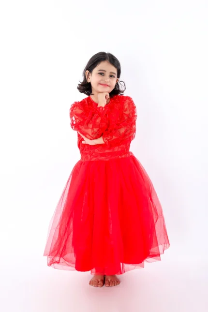 Western Frock Fancy Dress Costume Red