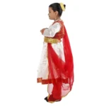 White Kathak Anarkali Dress