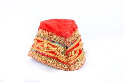 Anarkali Qawwali Cap Topi Red front