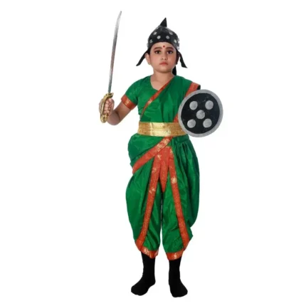 Rani Laxmi Bai Fancy Dress Costume for Girls
