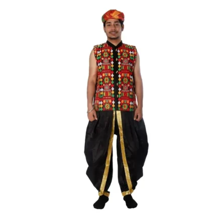 Garba Folk Dance Dress with Pagri for Boys