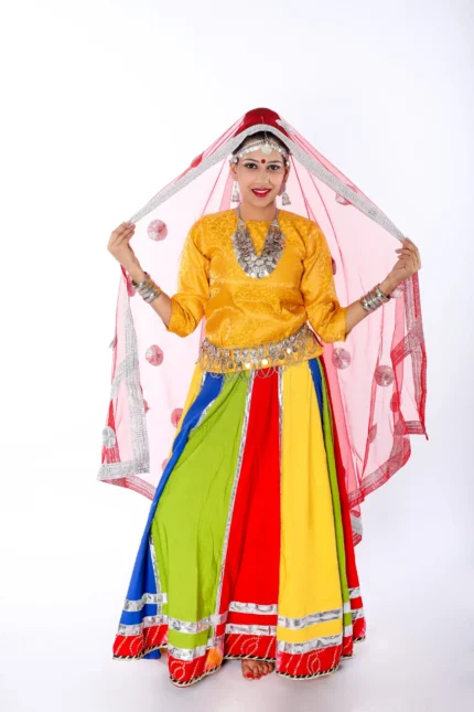 Ghoomar Lehenga Fancy Dress Costume