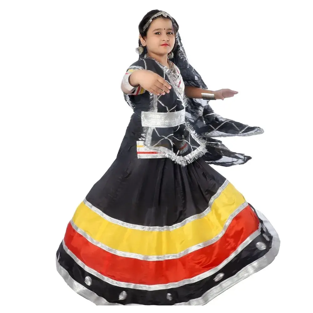 Kalbelia Dance Fancy Dress Costume Front Kalbelia Dance Fancy Dress Costume