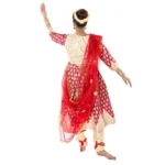Kathak Dance Fancy Dress-Anarkali Golden and Red