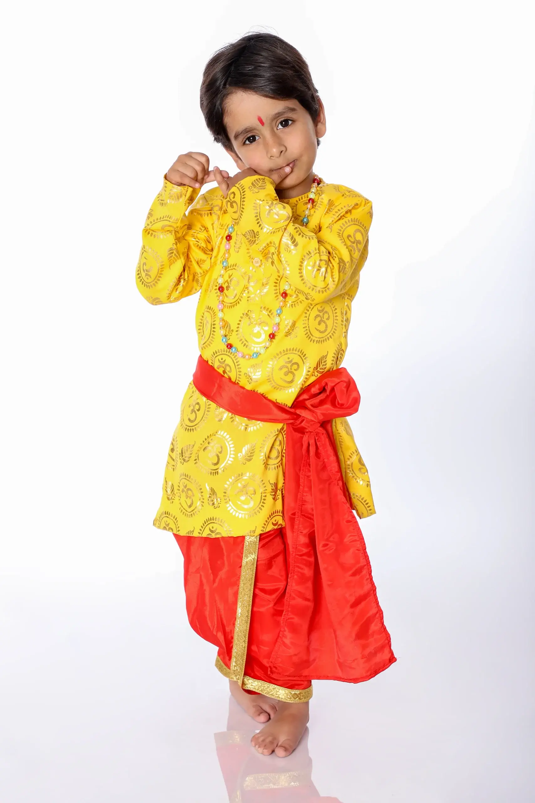 Krishna Dress For Boys in Yellow Color Krishna Dress For Boys in Yellow Color