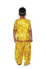 Krishna Fancy Dress Costume Yellow Japanese Satin