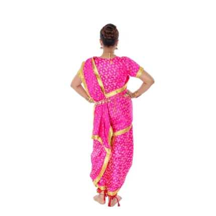 Lavani Saree Fancy Dress Costume Pink